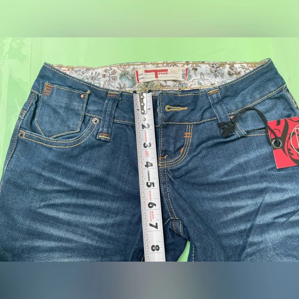 LOW RISE VINTAGE Women’s Blue Denim Jeans - Classic Bootcut SIZE 1 - Picture 11 of 15